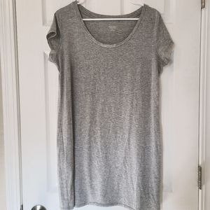Grey t-shirt dress